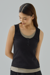 Layna Layered Ribbed Knit Tank