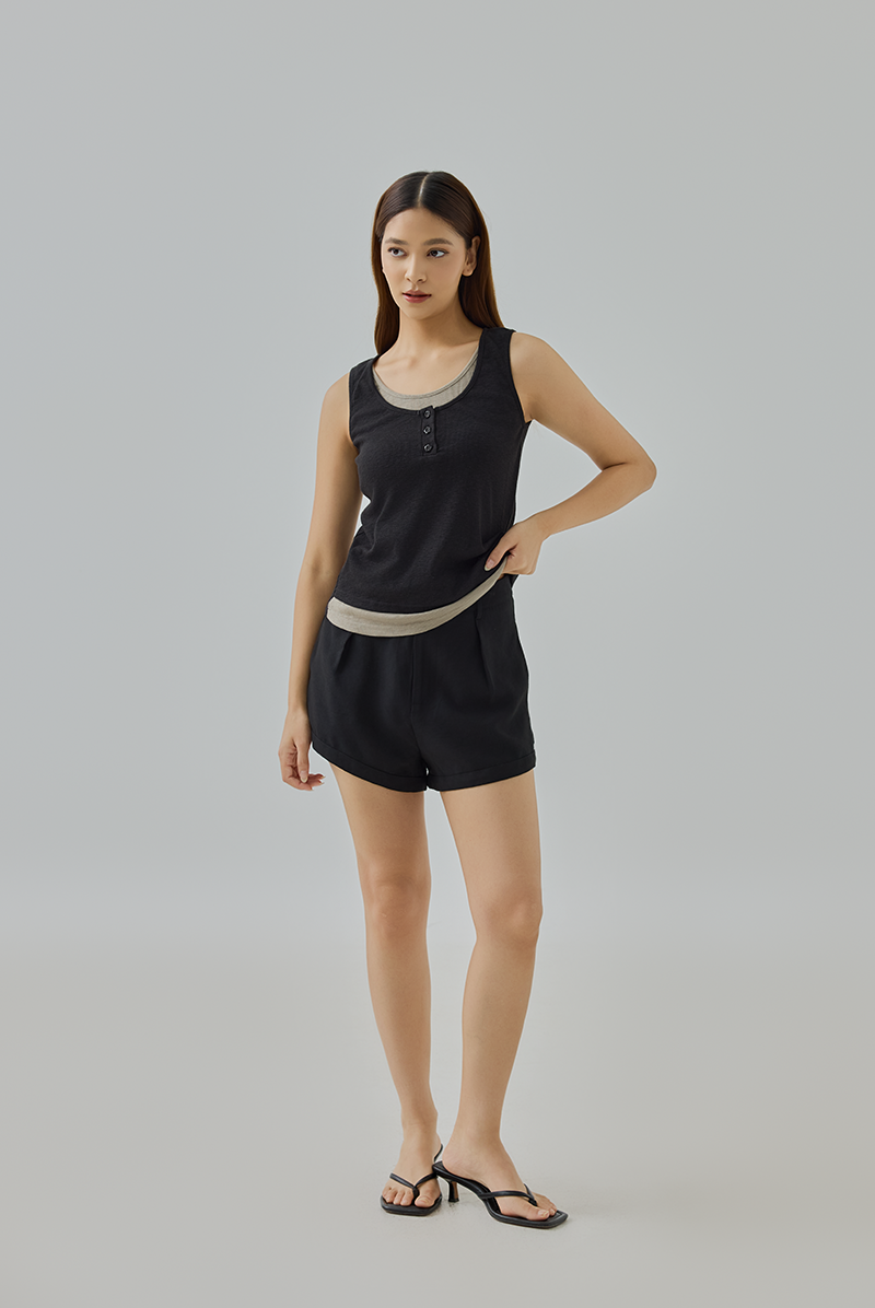 Layna Layered Ribbed Knit Tank