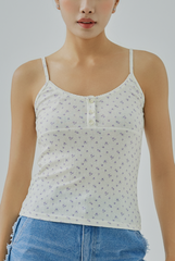 Evalina Floral Knitted Camisole