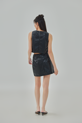 Xena Faux Leather Top