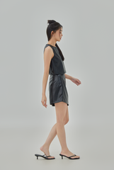 Xena Faux Leather Top