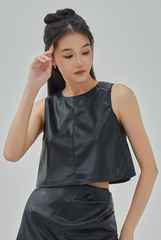 Xena Faux Leather Top