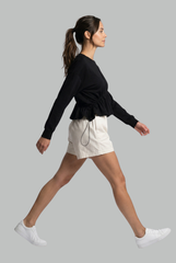 Mira Gathered Waist Pullover Top