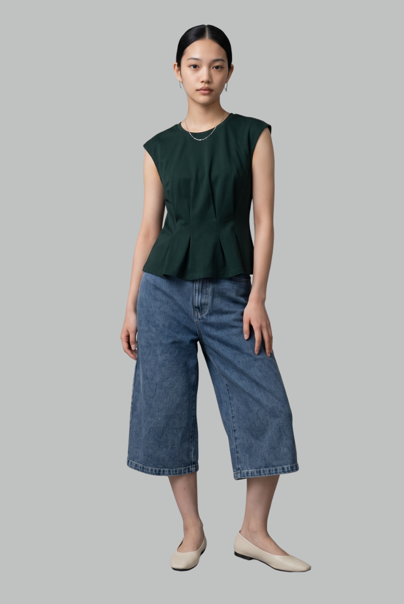 Kaia Darted Flare Top