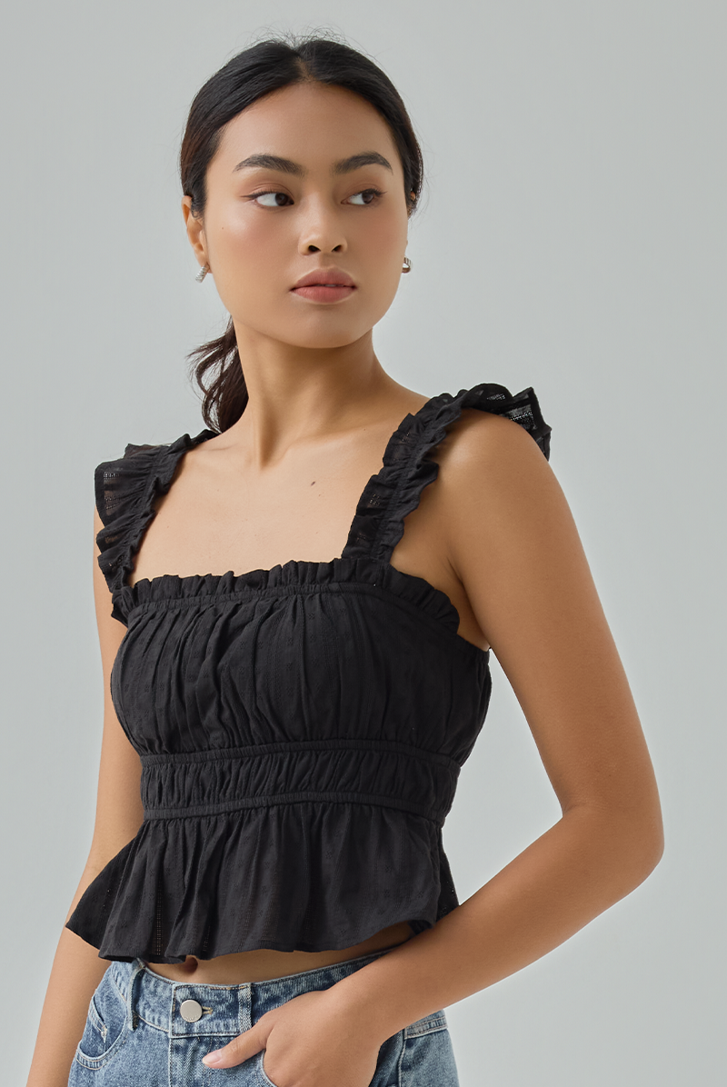 Elora Ruffled Babydoll Top