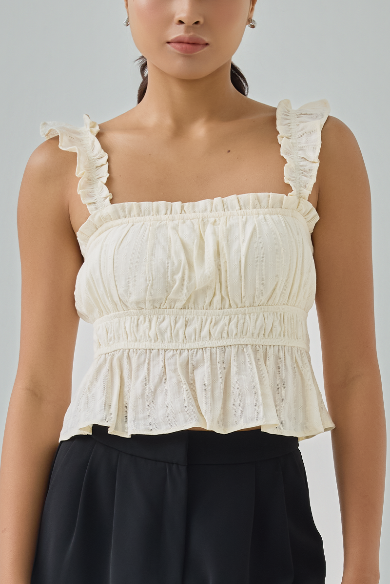 Elora Ruffled Babydoll Top