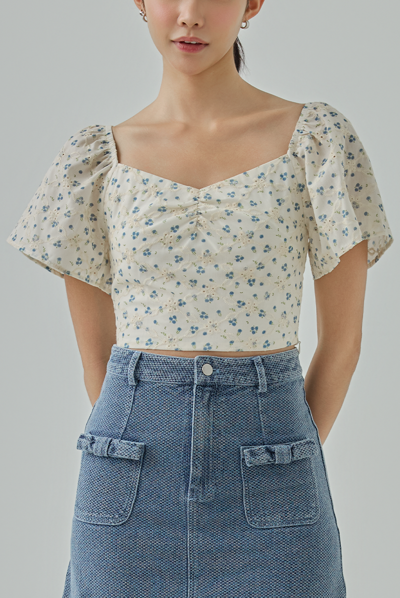 Audrina Floral Top