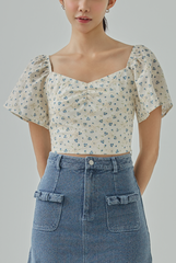 Audrina Floral Top