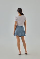 Auslyn Furry Knit Crop Top