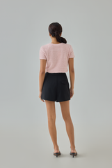 Auslyn Furry Knit Crop Top