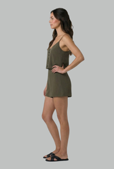 Noelle Button Detail Cami Top