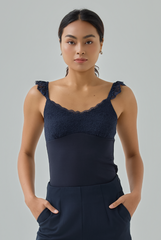 Daphne Padded Lace Trim Top