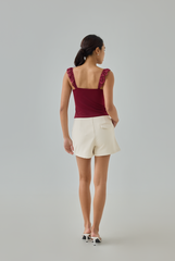 Daphne Padded Lace Trim Top