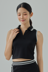 Kazie Sleeveless Polo Tank Top