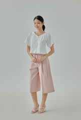 Elias Lace Trim Button Blouse