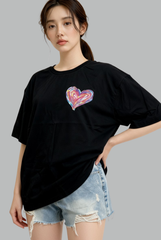 Lottie Painted Heart Oversize Shirt