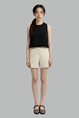 Vivienne Tweed Fringe Crop Top