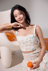 Elara Padded Floral Embroidered Top