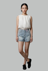 Colette Gathered Sleeveless Top