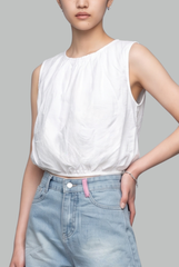 Colette Gathered Sleeveless Top