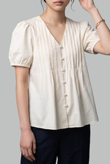 Elara Pintuck Top