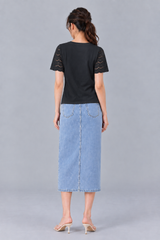Dahlia Eyelet-Sleeve Top