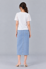 Dahlia Eyelet-Sleeve Top