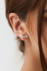 Row Of Pearls Studs