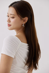 Ribbon Dangle Earring