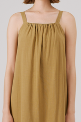 Drop Waist Dress in GoldenBrown