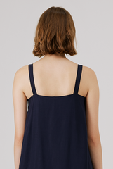Drop Waist Dress in Navy Blue