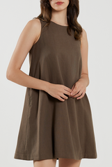 A-line Dress in Olive