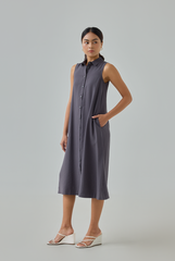 Button Down Midi Dress
