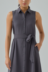 Button Down Midi Dress