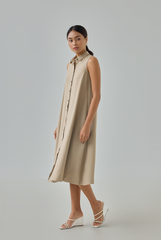 Button Down Midi Dress