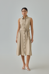 Button Down Midi Dress
