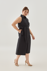 Self-Tie Wrap Knot Midi Dress