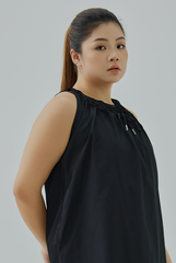 Drawstring Neckline Dress