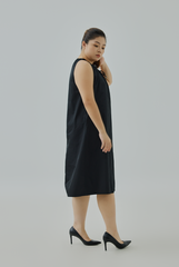Drawstring Neckline Dress