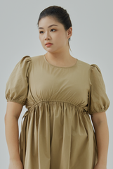Self Scrunched Waist Dress