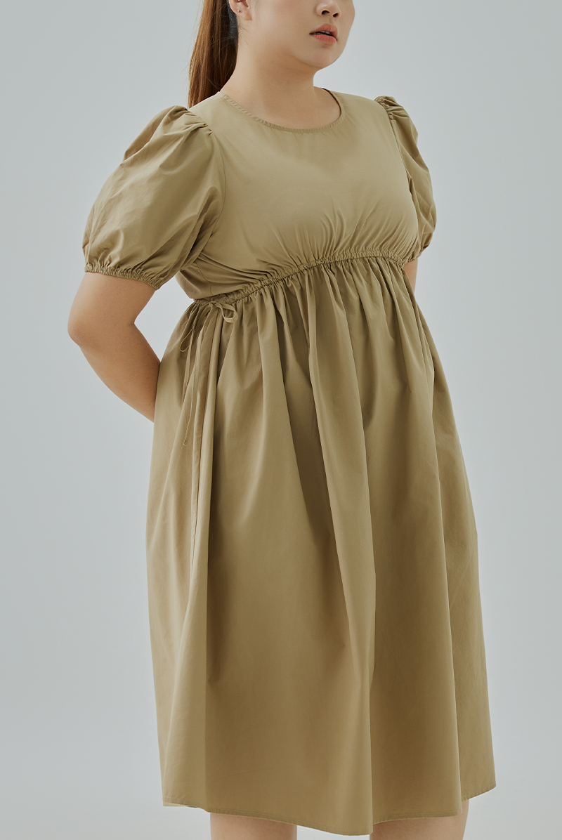 Self Scrunched Waist Dress