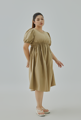 Self Scrunched Waist Dress