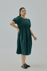 Self Scrunched Waist Dress