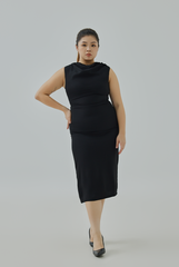 Cowl Neck Midi Dress