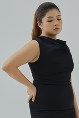 Cowl Neck Midi Dress