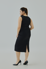 Cowl Neck Midi Dress