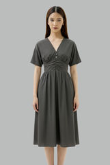 Elasticated Waist Midi Dress