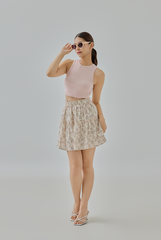 Beige Cat-Eye Frame Sunglasses