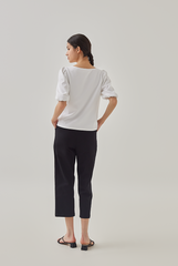 Nina Peg Leg Pants in Black