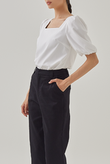 Nina Peg Leg Pants in Black